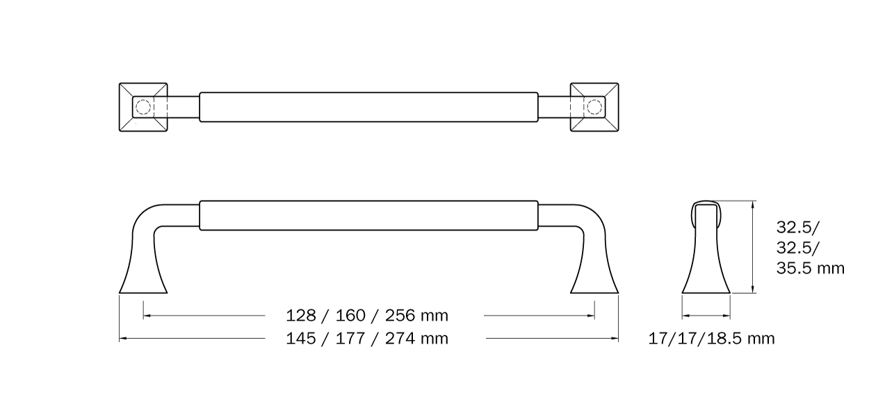 Marathon Hardware Tudor Transitional Handle 9263