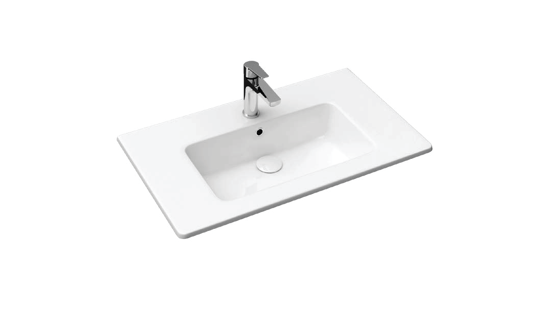 Streamline Cavalli ALD-SLIM81 Slim Drop-in or Wall Mount Basin Bathroom Sink