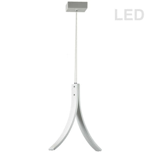 Dainolite 14W LED Pendant, Matte White Finish - Renoz