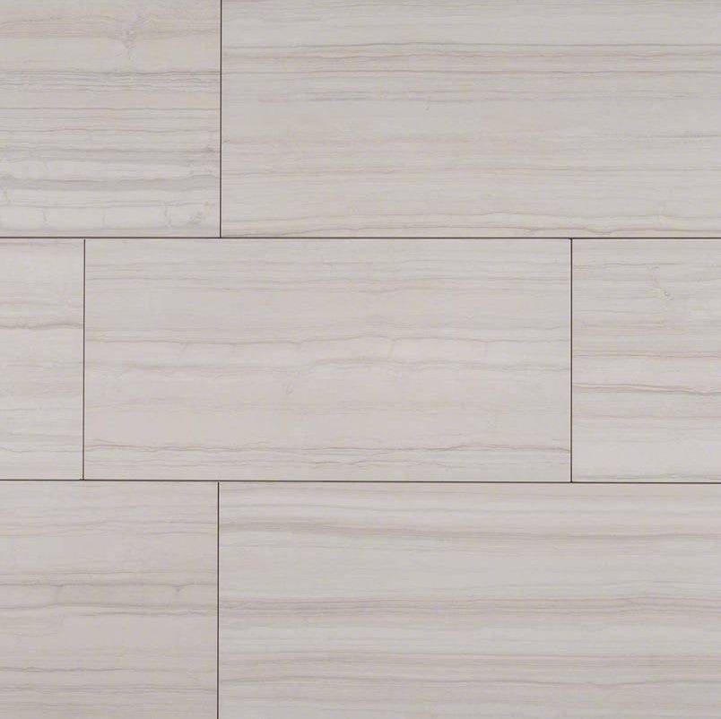 MSI Sophie White Matte Porcelain Tile 12 x 24