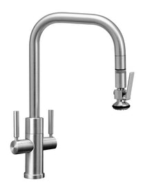 Waterstone Two Handle Fulton Modern Plp Pulldown Faucet – Lever Sprayer (10362)