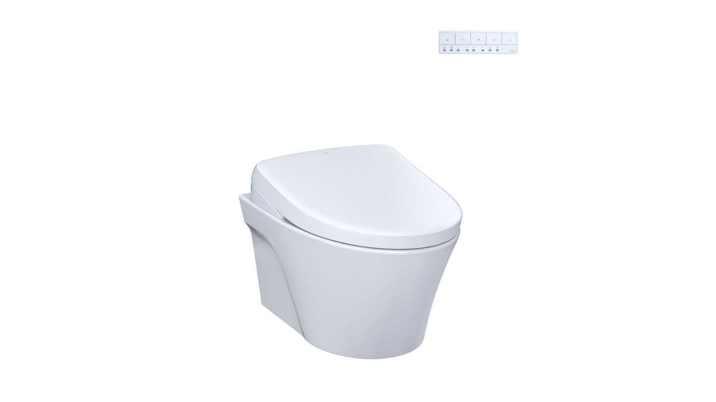 Toto AP Washlet + Toilette suspendue S7A 1,28 et 0,9 GPF chasse automatique