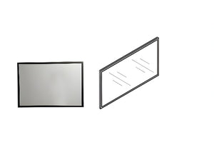 Aktuell FL Collection – Mirror With Black Frame Finish