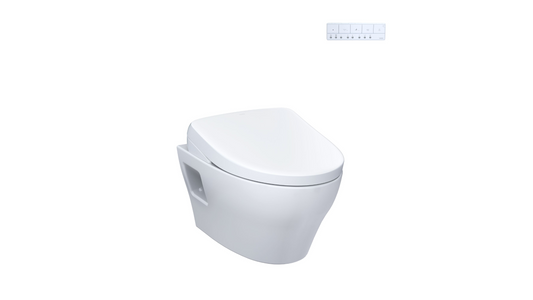 Toto EP Washlet + S7 Wall-Hung Toilet 1.28 & 0.9 GPF Dual Flush