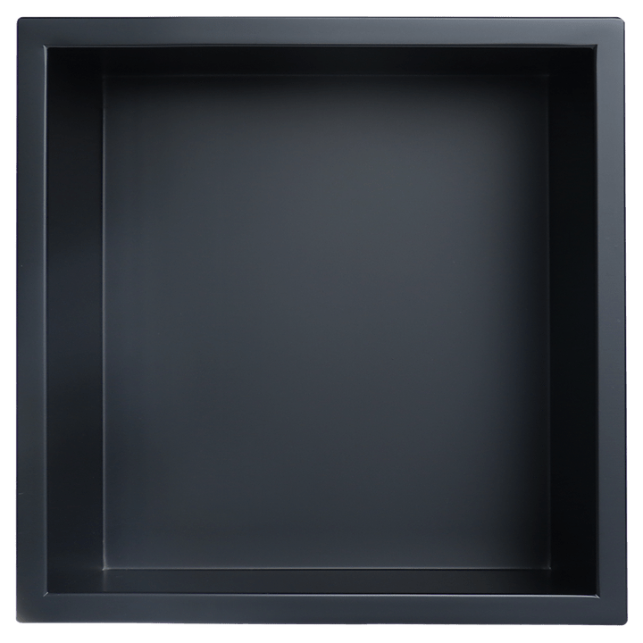 Gena Decor 12" x 12" Stainless Steel Niche Matte Black - Renoz