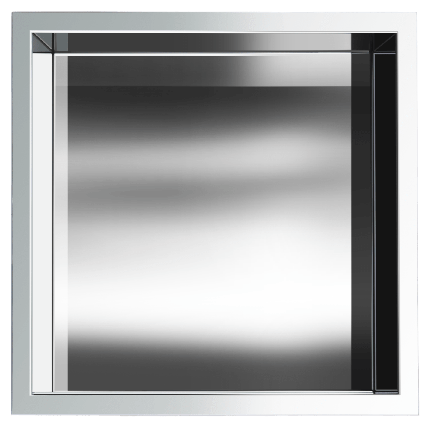 Gena Decor 12" x 12" Stainless Steel Niche Chrome - Renoz