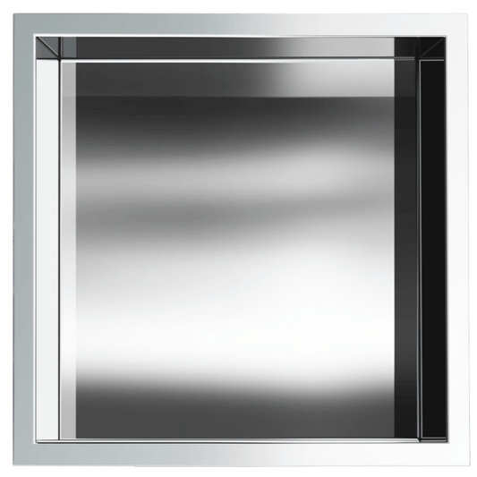 Gena Decor 12" x 12" Stainless Steel Niche Chrome - Renoz