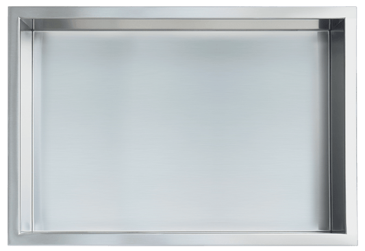 Gena Decor 12" x 18" Stainless Steel Niche Brushed - Renoz