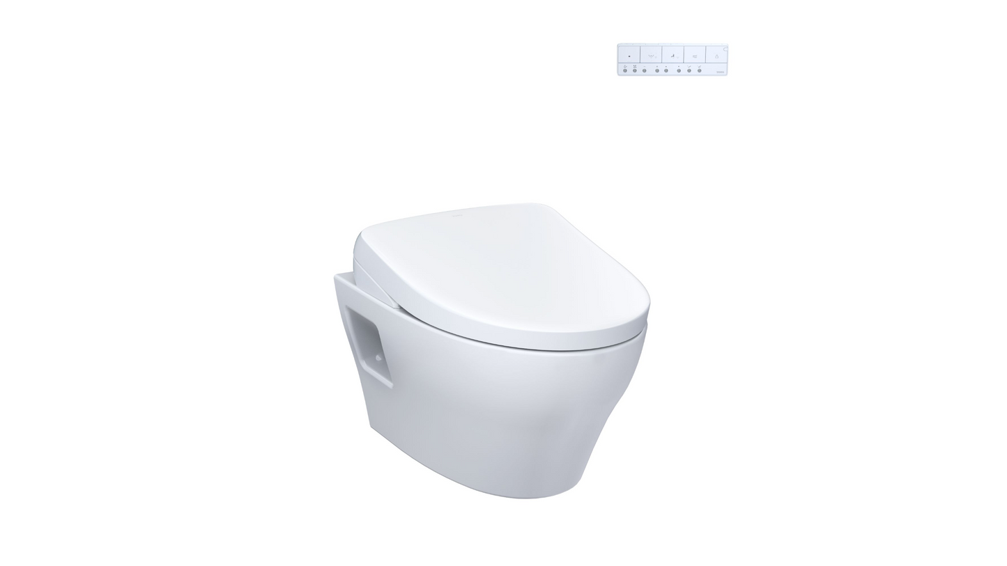 Toto EP Washlet + Toilette suspendue S7A 1,28 et 0,9 GPF chasse automatique