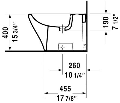Duravit - DuraStyle Floorstanding Bidet 228310