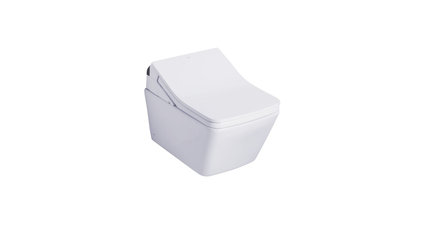 Toto Sp Washlet+ Sx Wall-hung Toilet - 1.28 GPF & 0.9 GPF - Matte Silver (Non-Auto Flush)