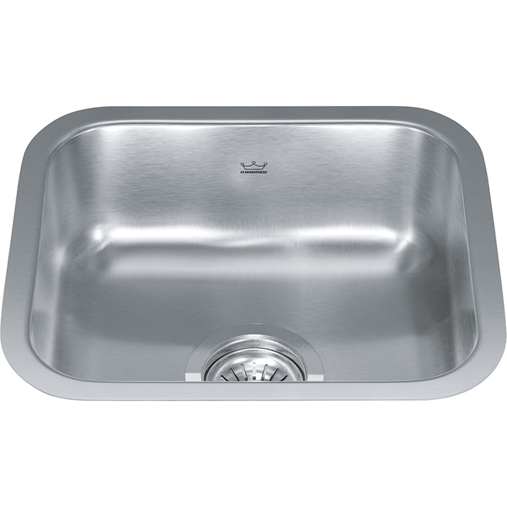 Kindred Reginox 14.75" x 12.75" Stainless Steel 18 Gauge Single Bowl Undermount Kitchen Sink - Renoz