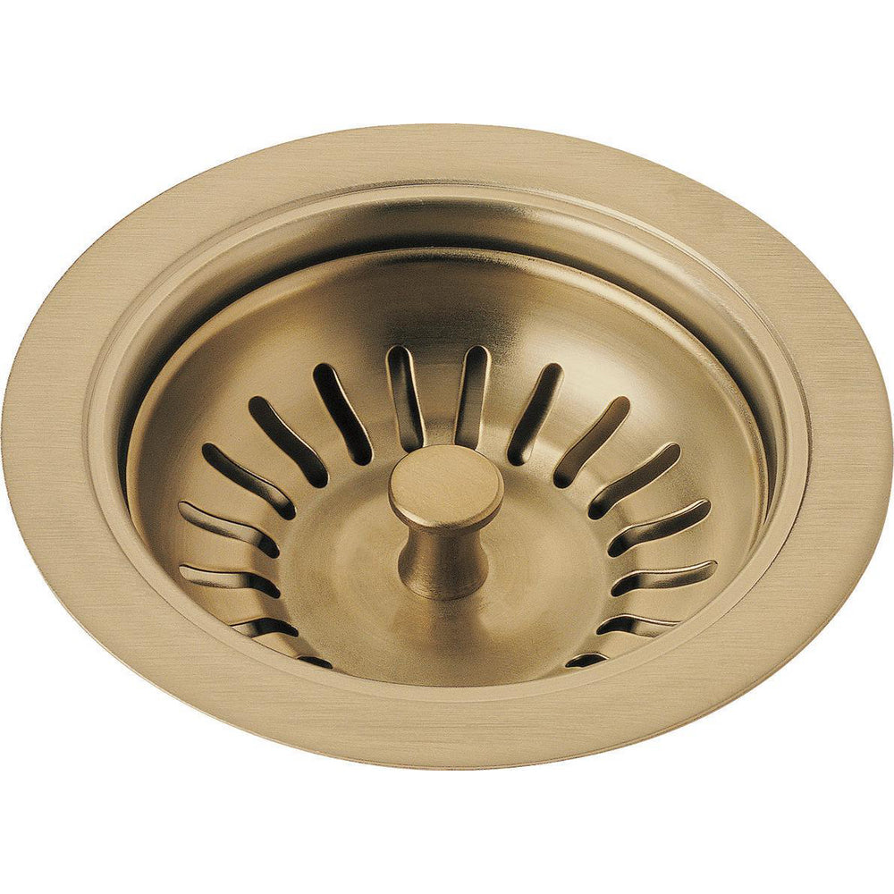 Delta Kitchen Sink Flange and Strainer- Champagne Bronze