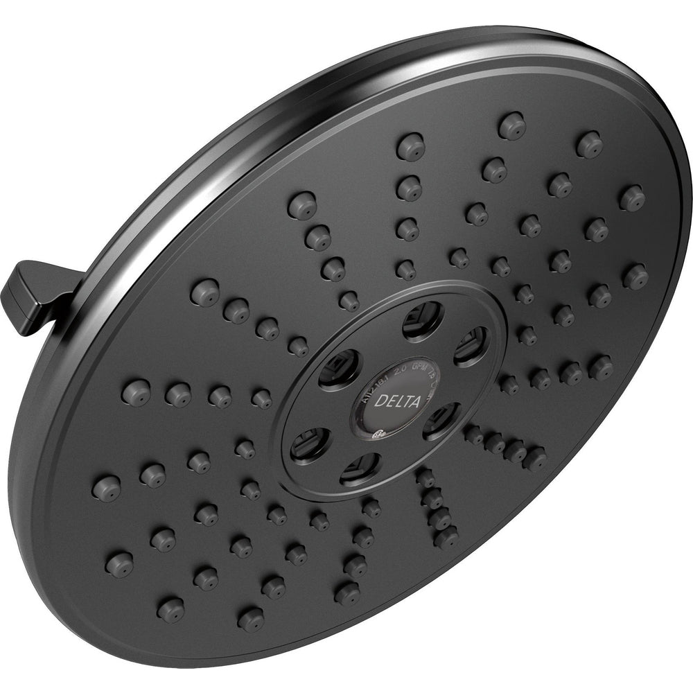 Delta H2Okinetic 3-Setting Raincan Shower Head- Matte Black