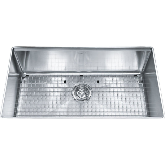 Kindred 30.69" x 18" Stainless Steel 18 Gauge Single Bowl Undermount Kitchen Sink With Bottom Grid - Renoz