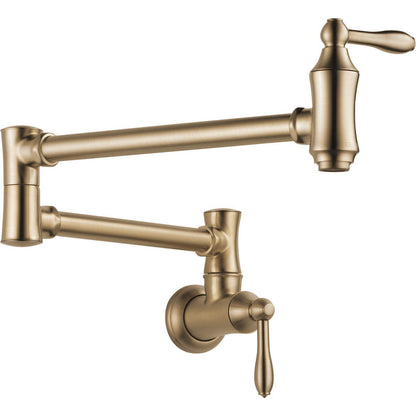 Delta Traditional Wall Mount Pot Filler- Champagne Bronze