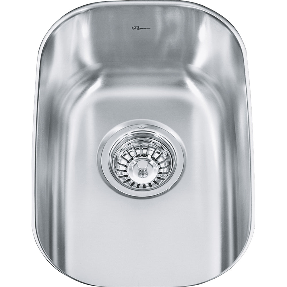 Kindred Reginox 12.38" x 17.75" Stainless Steel Undermount Kitchen Sink - Renoz