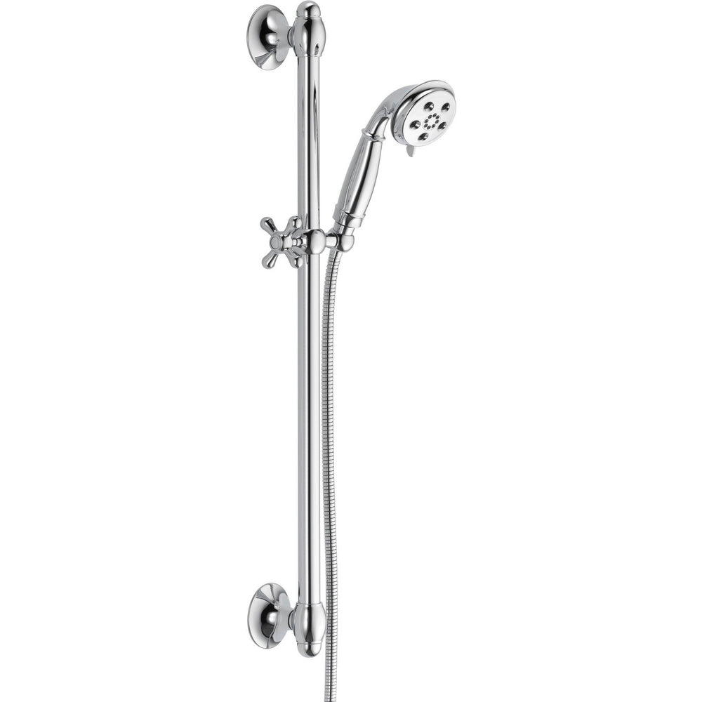 Delta H2Okinetic 3-Setting Slide Bar Hand Shower- Chrome