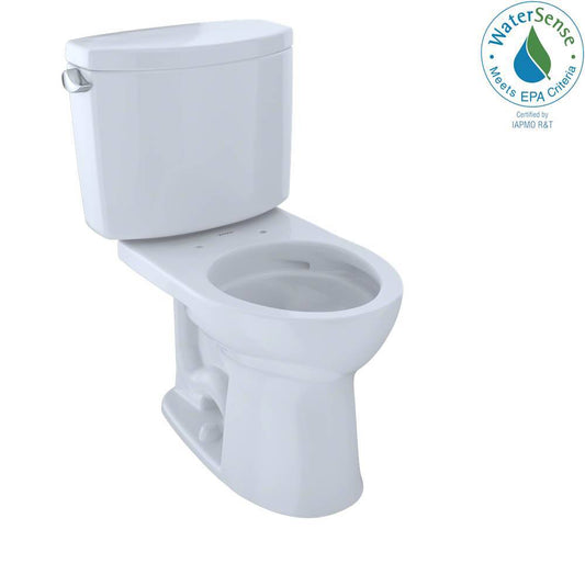 Toto Drake II Two-piece Toilet, Round Bowl, 1.28 GPF (Seat Sold Separately) - Renoz