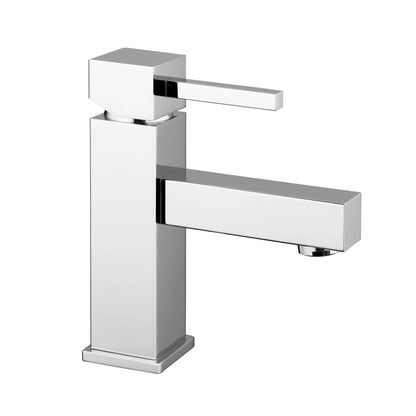 Aquadesign Products Single Hole Lav - Drain Included (R1718 Cube) - Chrome