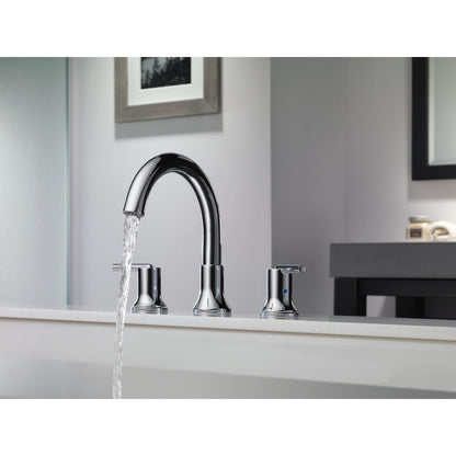 Delta TRINSIC 3 Hole Roman Tub Filler Trim-Chrome (Valves Sold Separately)