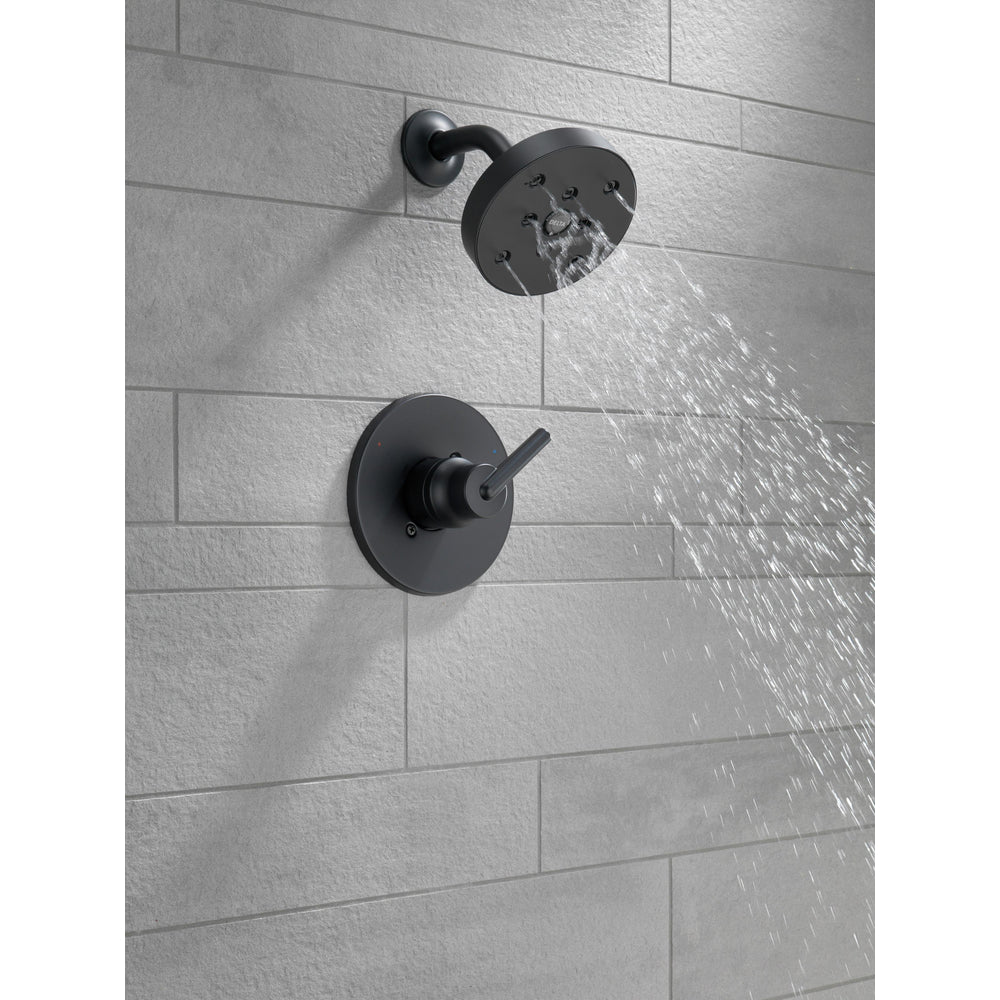 Delta TRINSIC Monitor 14 Series Shower Trim -Matte Black (Valve Sold Separately)