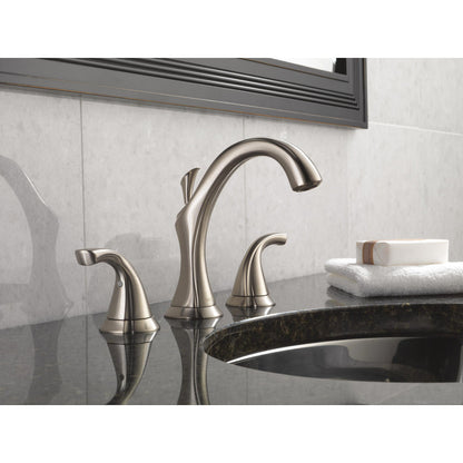 Delta ADDISON Two Handle Widespread Bathroom Faucet- Stainless