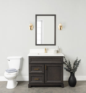 Stonewood Bellrose Lakewood Stained Classic Freestanding Vanity with Countertop and Sink