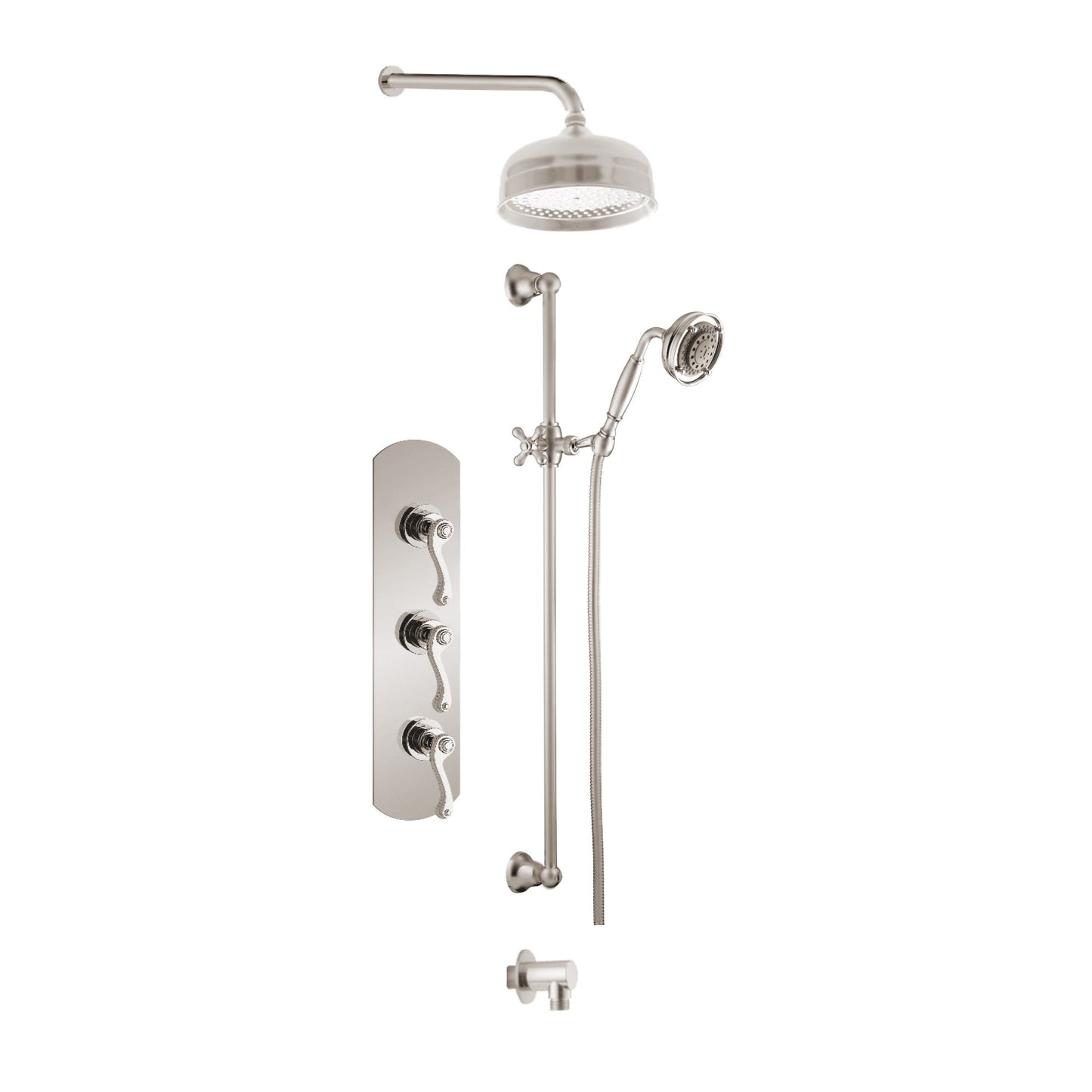 Aquadesign Products Shower Kit (Classic 3711CLAS) - Brushed Nickel