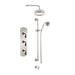 Aquadesign Products Shower Kit (Regent 3711RL) - Brushed Nickel w/Black Handle