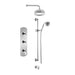 Aquadesign Products Shower Kit (Regent 3711RL) - Chrome w/White Handle