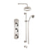 Aquadesign Products Shower Kit (Regent 3711RL) - Polished Nickel w/Black Handle