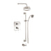 Aquadesign Products Shower Kit (Regent 37RL) - Brushed Nickel w/White Handle