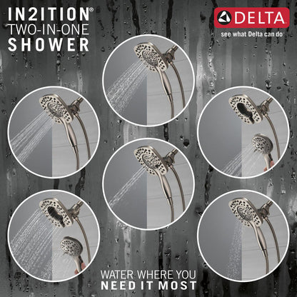 Delta ASHLYN Monitor 17 Series Two-in-One Shower Trim with In2ition -Stainless Steel (Valve Sold Separately)