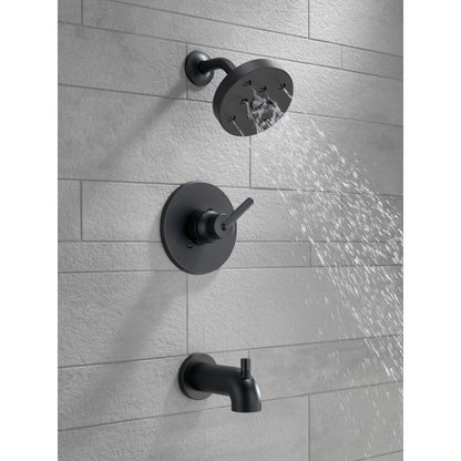 Delta TRINSIC Monitor 14 Series Tub & Shower Trim -Matte Black (Valve Sold Separately)