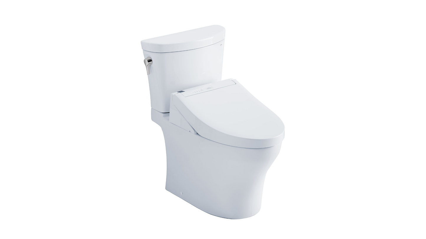 Toto Aquia IV Arc Washlet+ C5 Two Piece Toilet UnIVersal Height 1.28 & 0.9 GPF