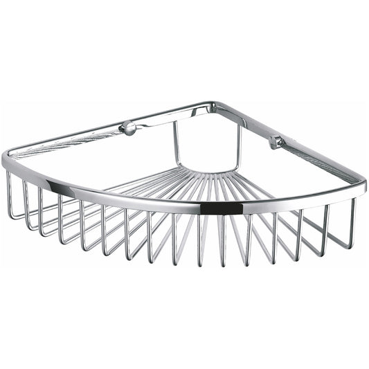 Kube Bath Kube Single Corner Wire Basket – Chrome