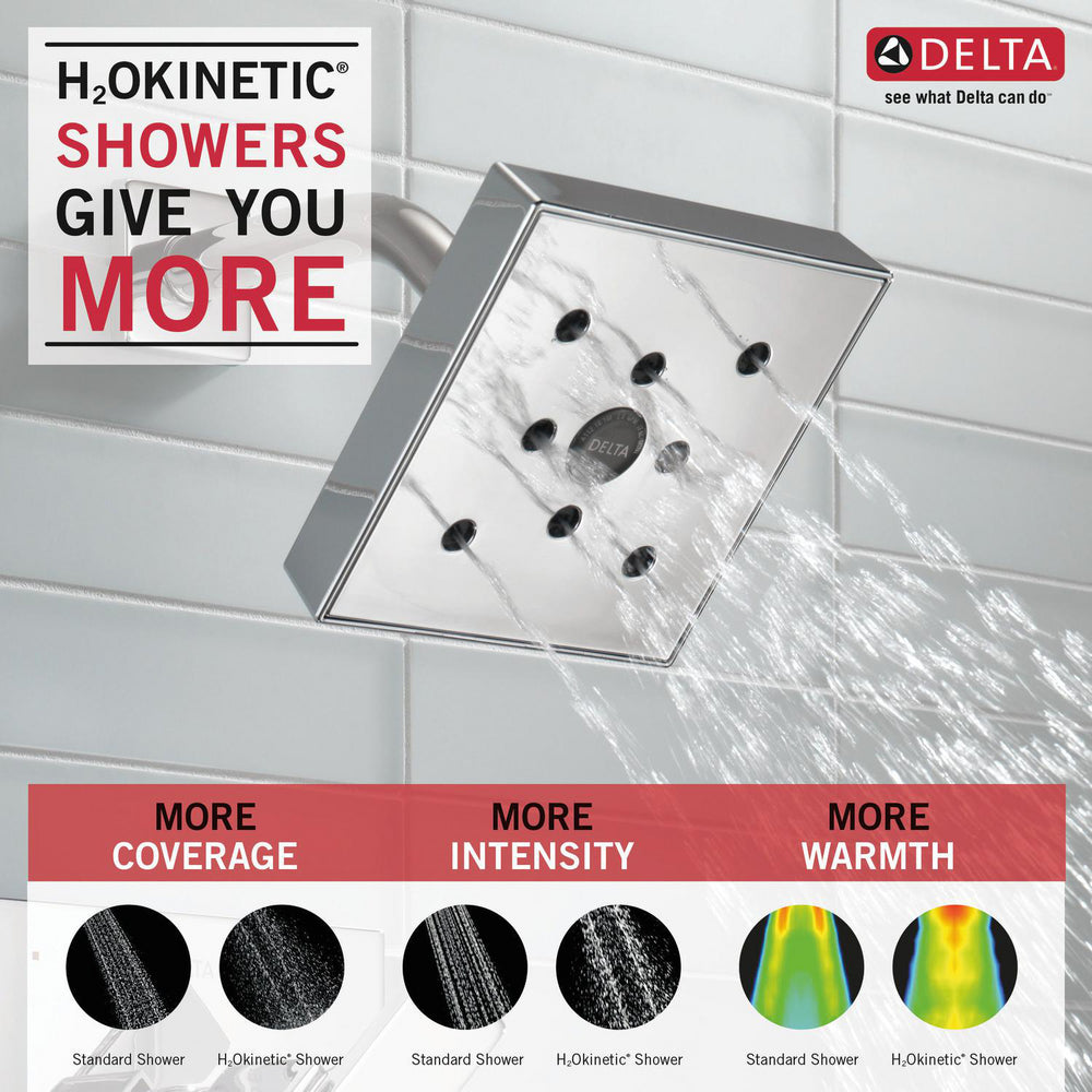 Delta ARA Monitor 14 Series H2Okinetic Tub & Shower Trim -Chrome (Valve Sold Separately)