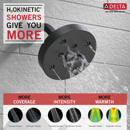 Delta TRINSIC Monitor 14 Series Tub & Shower Trim -Matte Black (Valve Sold Separately)