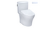 Toto Aquia IV Cube - Washlet + Toilette deux pièces S7A - 1,28 GPF et 0,9 GPF