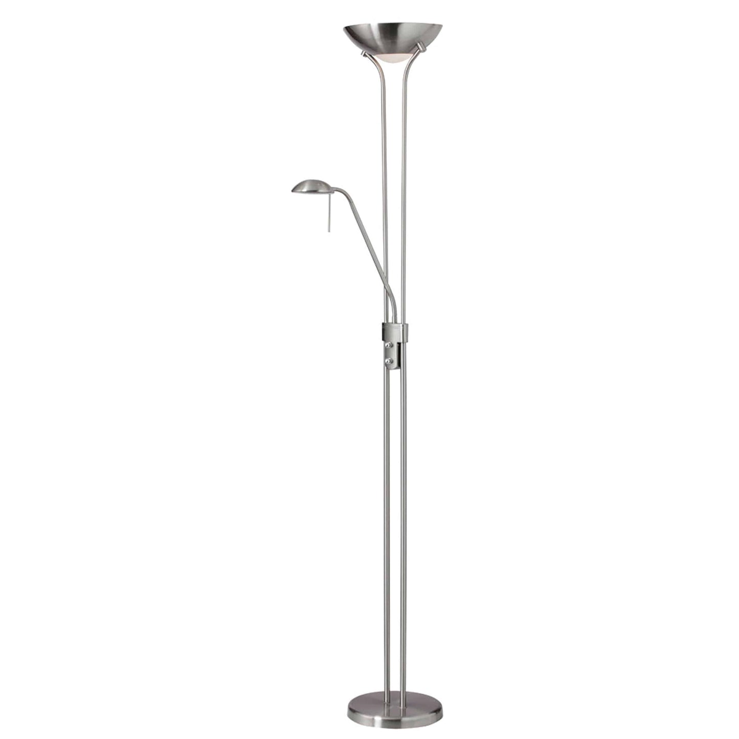 Dainolite Mother/Son Floor Lamp, Satin Chrome - Renoz