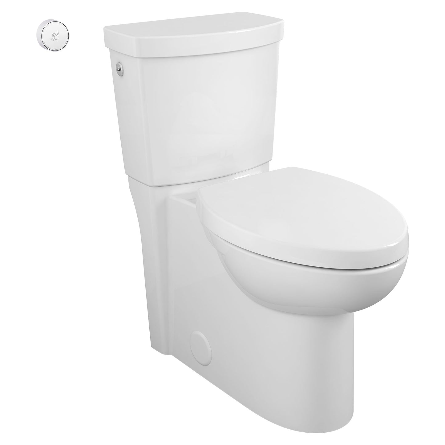 American Standard Studio Touchless Skirted Two-Piece 1.28 gpf/4.8 Lpf Chair Height Elongated Toilet with Seat