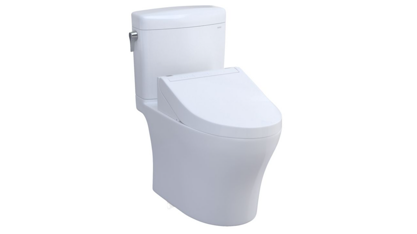 Toto Aquia  IV Cube - Washlet + C5 Two-piece Toilet - 1.28 GPF & 0.9 GPF