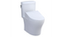 Toto Aquia  IV Cube - Washlet + C5 Two-piece Toilet - 1.28 GPF & 0.9 GPF