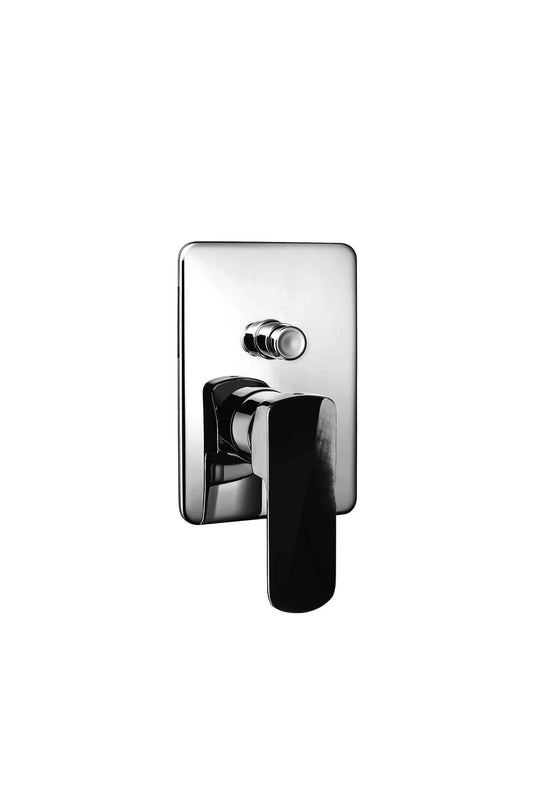 PierDeco Design Black Solid Brass Pressure Balance Wall Mount Faucet