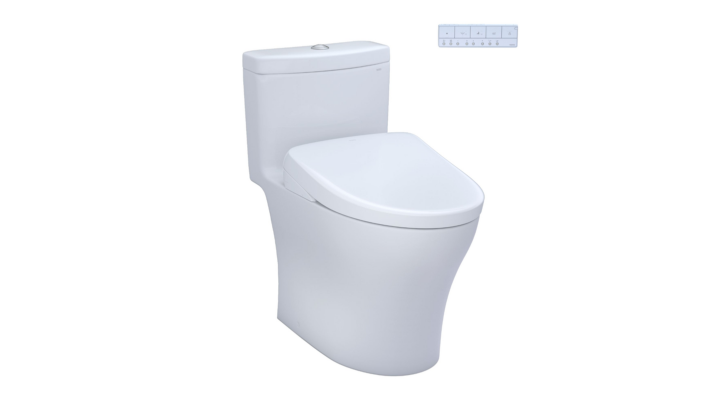 Toto Aquia IV Washlet+ S7 One Piece Toilet 1.28 & 0.9 GPF