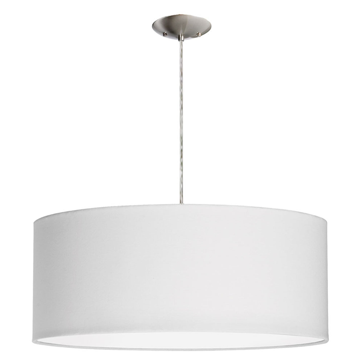 Dainolite 3 Light Drum Pendant with White Shade and Diffuser - Renoz