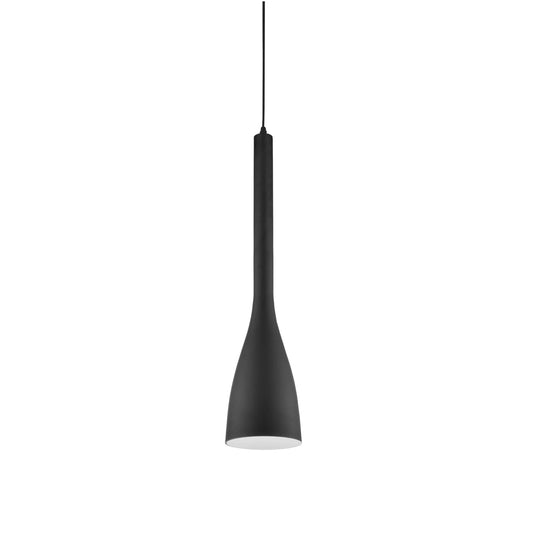 Dainolite 1 Light Pendant, Matte Black Finish - Renoz