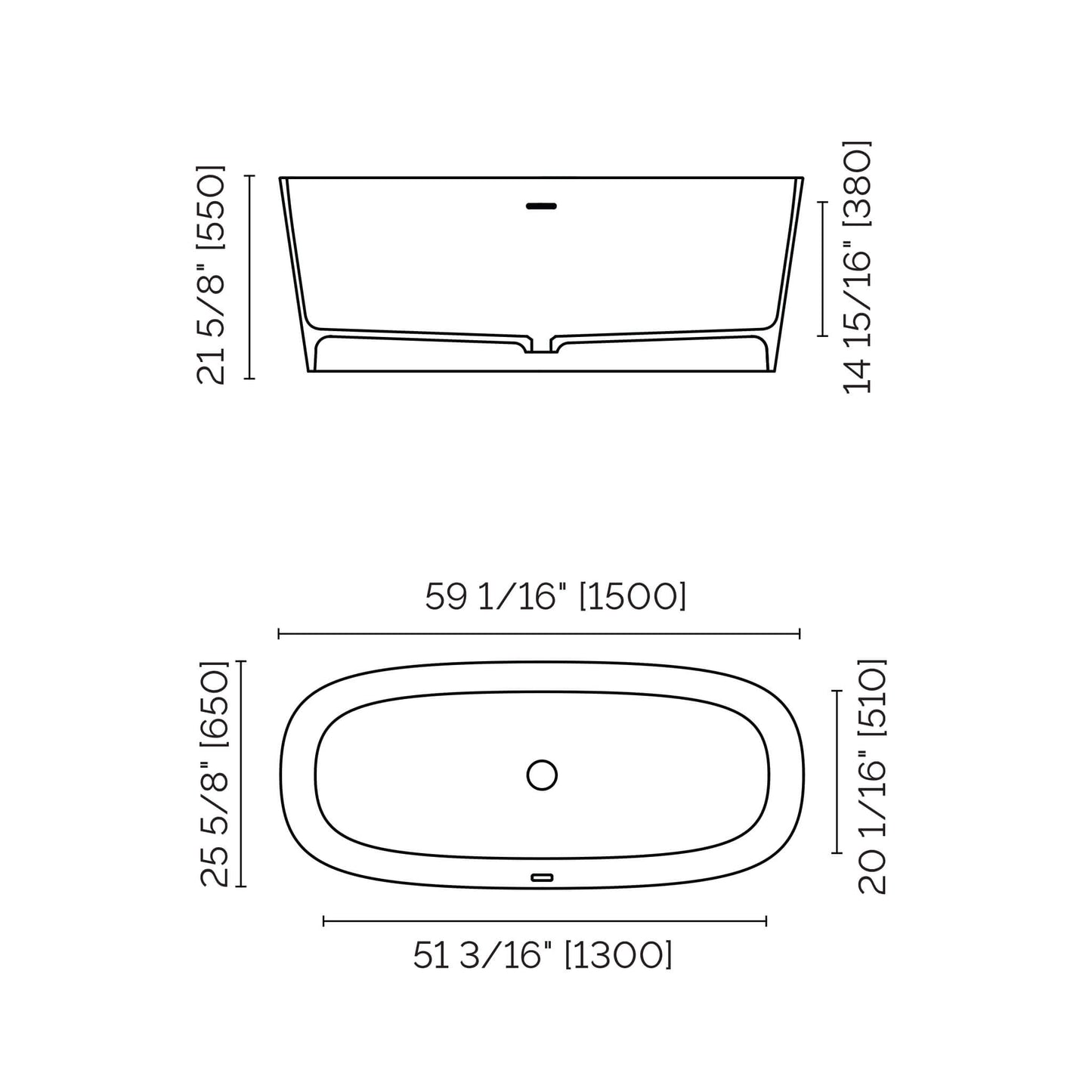 StoneTouch Fiftynine Bathtub