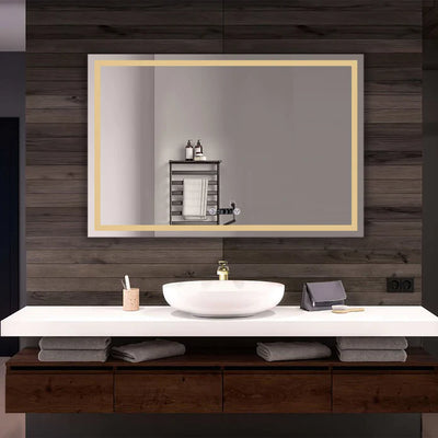 Miroir de courtoisie LED pour salle de bain Embrace Kodaen avec haut-parleur Bluetooth intégré - MSL-105T